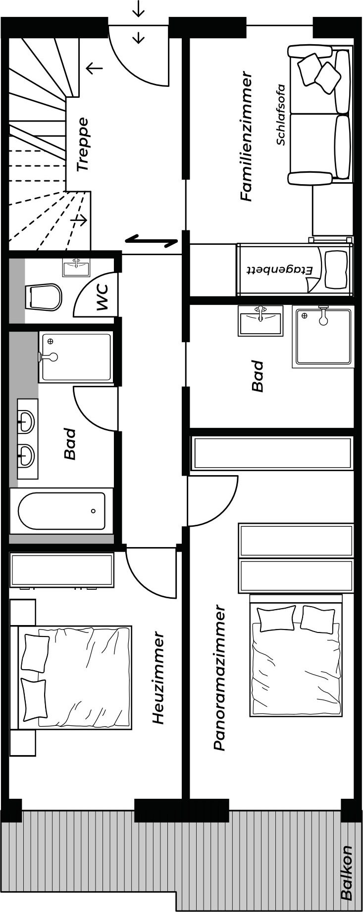 Grundriss Apartement Garmisch